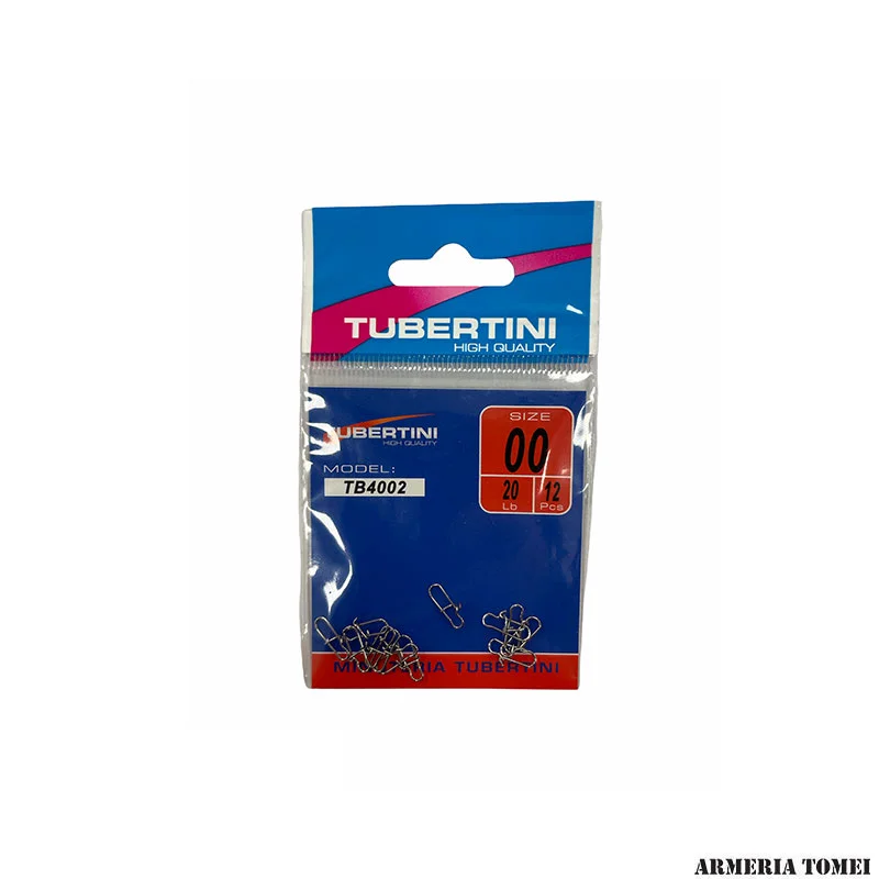 TUBERTINI - MOSCHETTONI TB 4002 SIZE 00 - 20 lb - 9 kg (12 PZ)