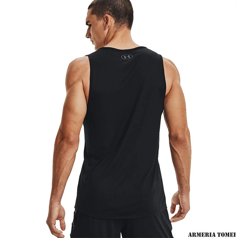 UNDER ARMOUR - CANOTTA UOMO TECH™ 2.0 Black / Pitch Gray - immagine 4