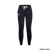 UNDER ARMOUR - DONNA - RIVAL FLEECE JOGGERS Black / White - 001