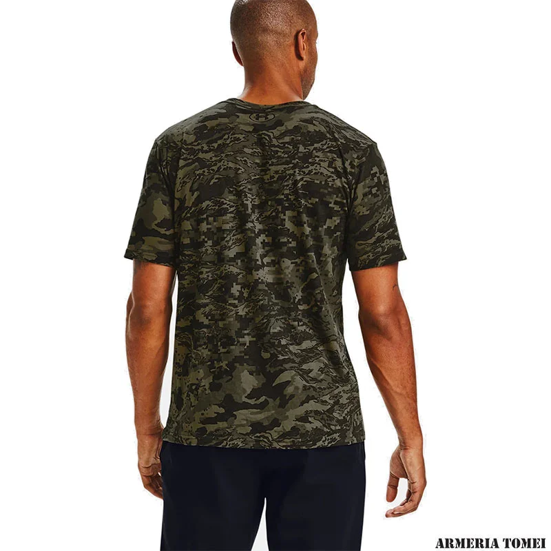 UNDER ARMOUR - UOMO - T-SHIRT ABC CAMO Black / White - immagine 3