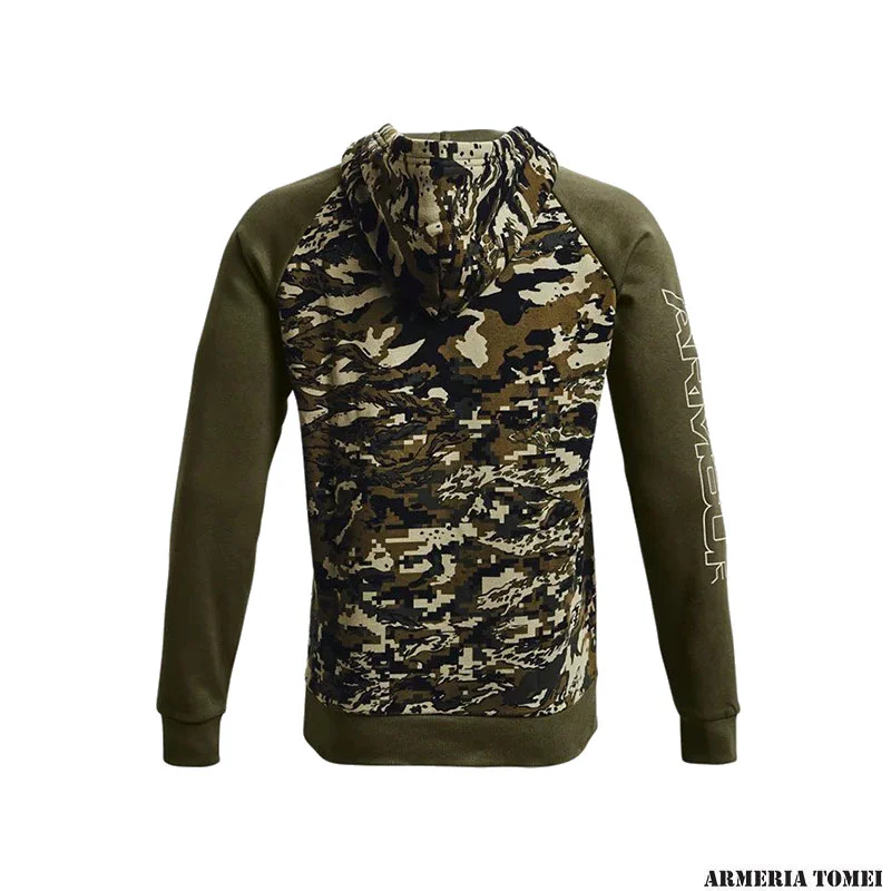 UNDER ARMOUR - UOMO - RIVAL FLC CAMO SCRIPT HD Marine OD Green / Onyx White - 390 - immagine 2