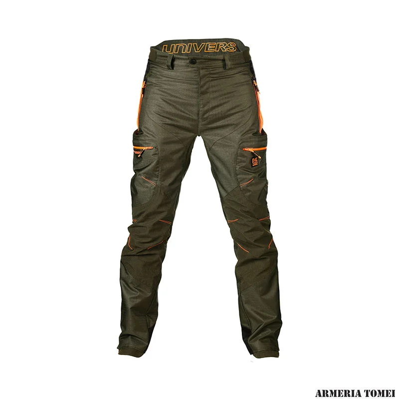 PANTALONE - UNIVERS CINGHIALE U-TEX VERDE/ARANCIO