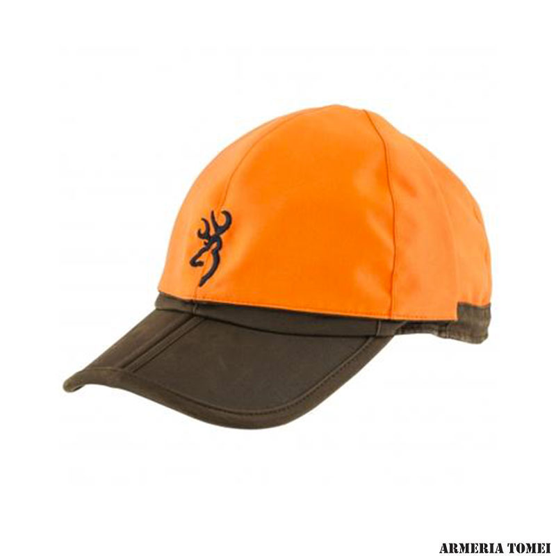 Browning 308806 Cappello Da Bob Unisex - Arancione Fluorescente E Lana Acrilica Verde - Taglia Unica