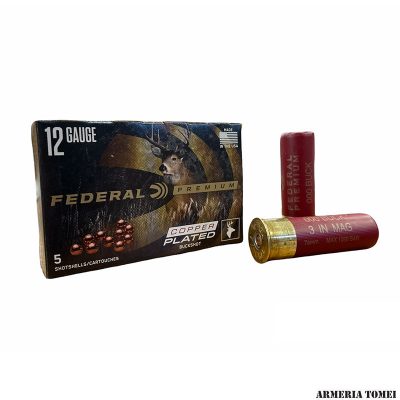 FEDERAL - PREMIUM COPPER PLATED BUCKSHOT CAL. 12 / 3 INCHES / 1225 FPS MUZ VEL / 10 PELLETS / 000 BUCK