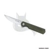 COLTELLO - FOX REVOLVER FOLDING KNIFE D2 SATIN BLADE OD GREEN CANVAS MICARTA HANDLE