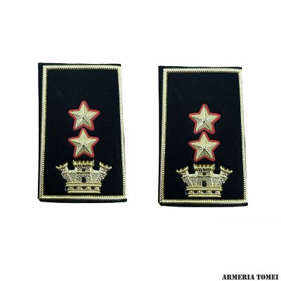 ESERCITO - TUBOLARI TENENTE COLONNELLO COMANDANTE FONDO NERO