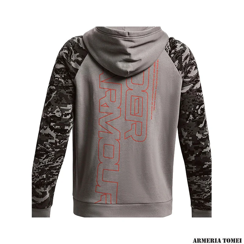 UNDER ARMOUR - UOMO - FELPA RIVAL FLEECE CAMO SCRIPT FULL ZIP - immagine 2