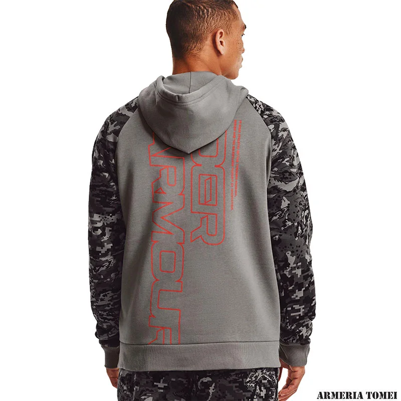 UNDER ARMOUR - UOMO - FELPA RIVAL FLEECE CAMO SCRIPT FULL ZIP - immagine 4