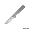 GANZO - COLTELLO CHIUDIBILE MANICO ACCIAIO LAMA STONE WASHED