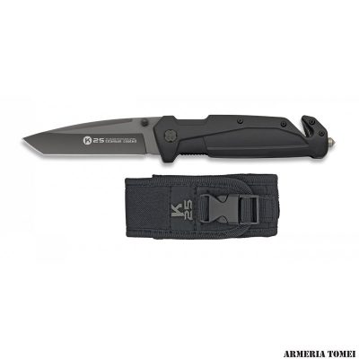 K25 - COLTELLO CHIUDIBILE MANICO GOMMA FODERO NYLON