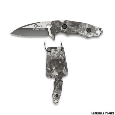 K25 - COLTELLO MANICO G10 FODERO KYDEX CAMO BLACK PHYTON
