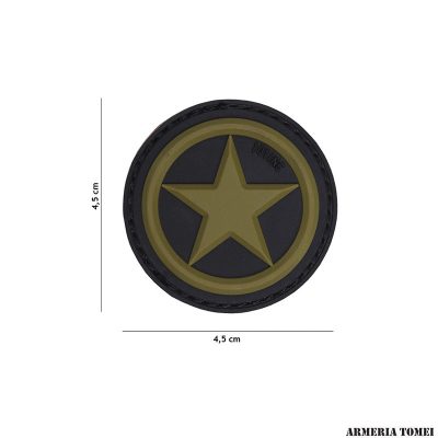 PATCH - 3D PVC USA STAR VERDE #18063