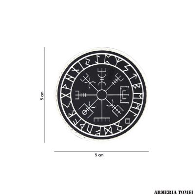 PATCH - 3D PVC VIKINGS VEGVISIR NERA
