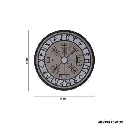 PATCH - 3D PVC VIKINGS VEGVISIR GRIGIO #17003