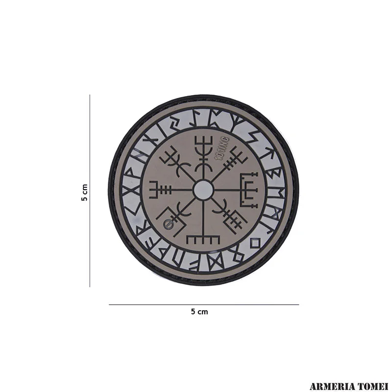 PATCH - 3D PVC VIKINGS VEGVISIR GRIGIO #17003