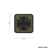 PATCH - 3D PVC CROCE GERMANIA VERDE #11109