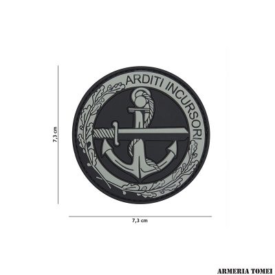 PATCH - 3D PVC ARDITI INCURSORI GRIGIO #11107