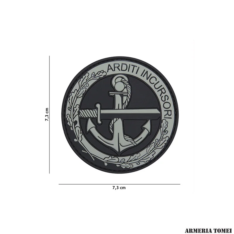 PATCH - 3D PVC ARDITI INCURSORI GRIGIO #11107