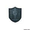 PATCH - ARMERIA TOMEI 8cm x 7cm NERO/GRIGIO SCURO (VELCRO)