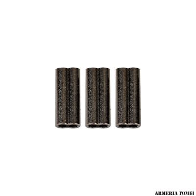 SAVAGE GEAR - DOUBLE BARREL CRIPMS SIZE. L - THICKNESS 8MM - Ø 1.2MM 50PCS