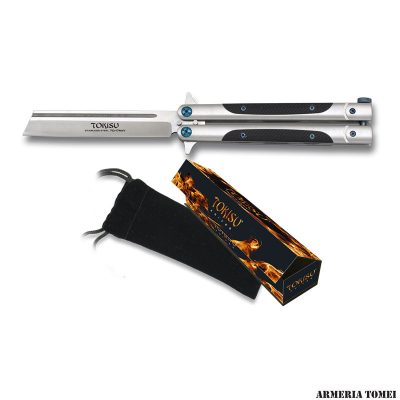 COLTELLO A FARFALLA - TOKISU - BALISONG MANICO G10 BUTTERFLY