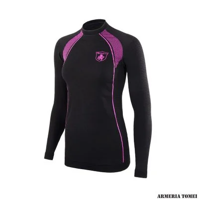 TRABALDO - DONNA - MAGLIA TERMICA - MAGLIA LIGHTWOOL M/L Nero/Fucsia