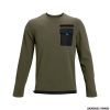 UNDER ARMOUR - UOMO - MAGLIA COLDGEAR® INFRARED UTILITY Marine OD Green / Black - 390