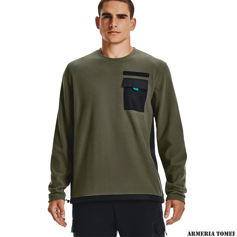 UNDER ARMOUR - UOMO - MAGLIA COLDGEAR® INFRARED UTILITY Marine OD Green / Black - 390 - immagine 3