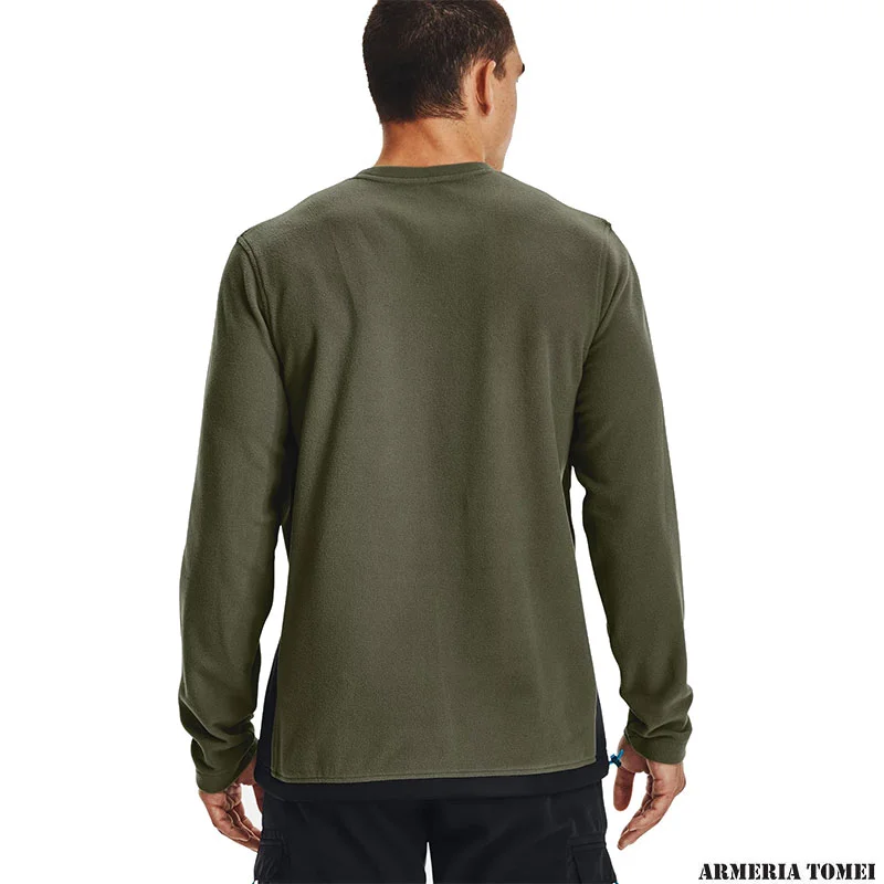 UNDER ARMOUR - UOMO - MAGLIA COLDGEAR® INFRARED UTILITY Marine OD Green / Black - 390 - immagine 4