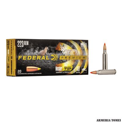 FEDERAL - 223 REM 40GR PREMIUM NOSLER BALLISTIC TIP