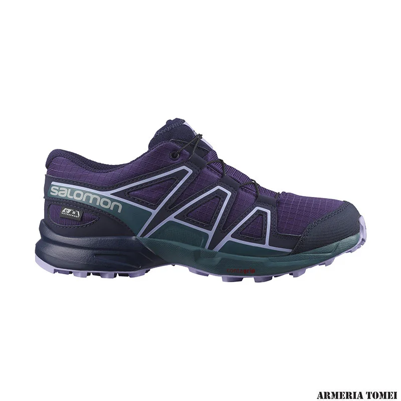 SALOMON - BIMBO/A - SPEEDCROSS CLIMASALOMON™ WATERPROOF J Grape Juice/Mallard Blue/Lavender