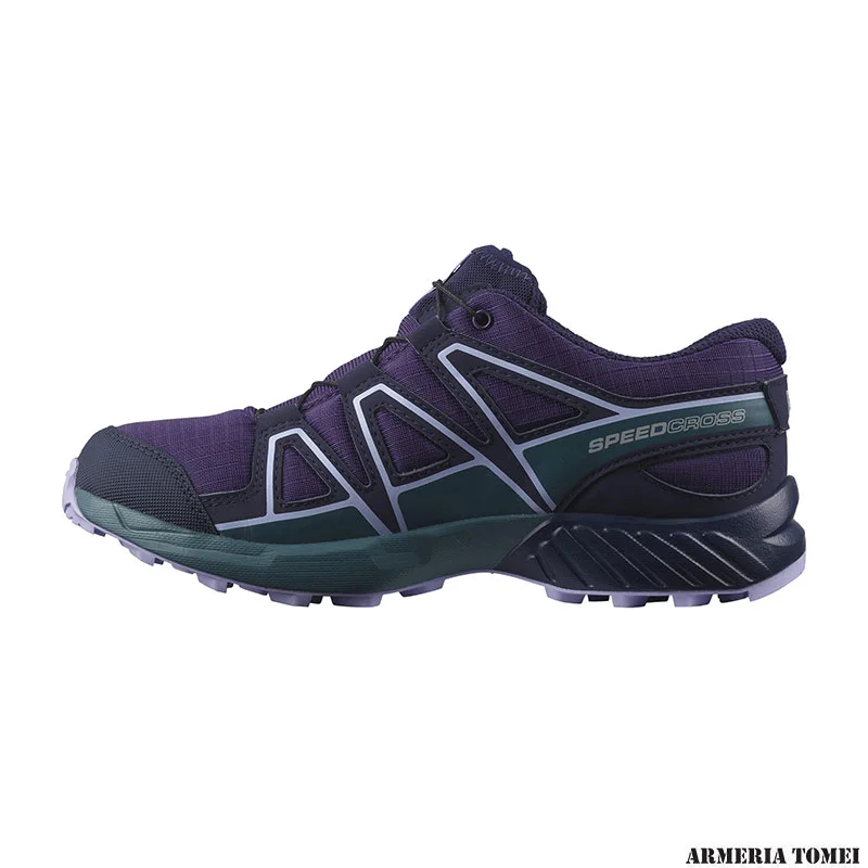 SALOMON - BIMBO/A - SPEEDCROSS CLIMASALOMON™ WATERPROOF J Grape Juice/Mallard Blue/Lavender - immagine 5