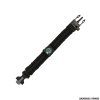 BRACCIALE - PARACORD SURVIVAL KOMPAS 9 INCH NERO