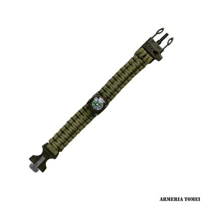 BRACCIALE - PARACORD SURVIVAL KOMPAS 9 INCH OD