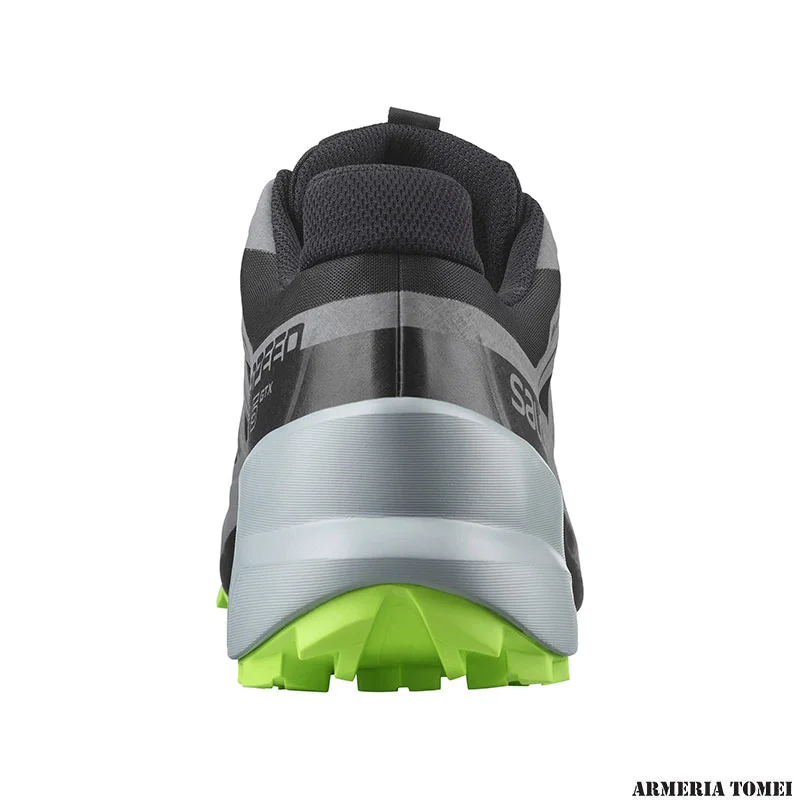 SALOMON - UOMO - SPEEDCROSS 5 GTX Black / Quiet Shade / Green Gecko - immagine 3