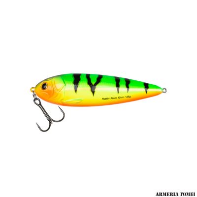 ABU GARCIA - RATTLIN' ATOM 120 SLOW SINKING Fire Tiger 0.1-3.7m / 6"-12ft / 44.5g