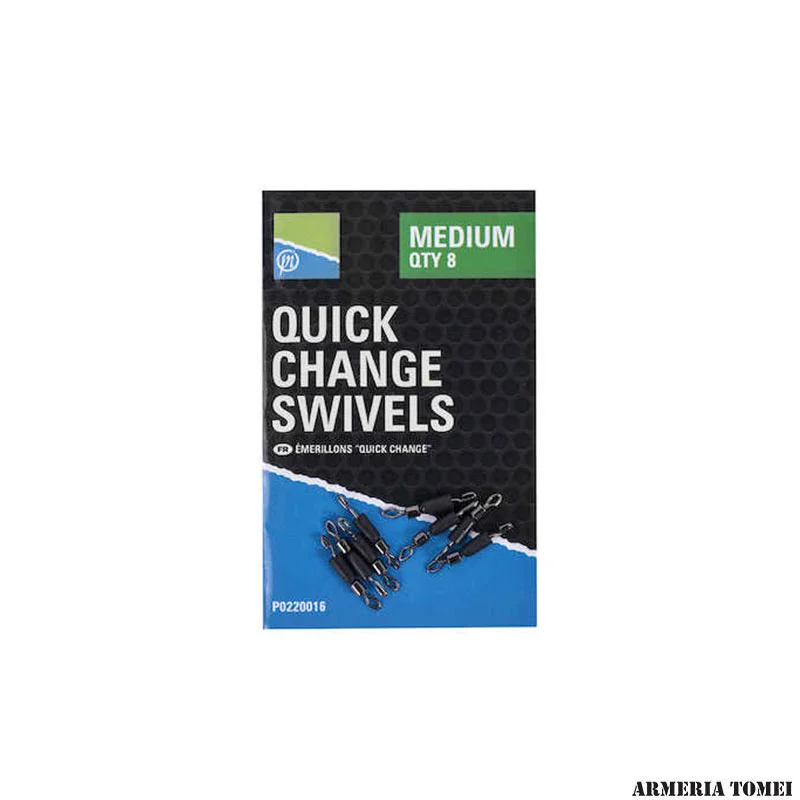 PRESTON - DIAMOND EYE MATCH SWIVELS - SIZE 14