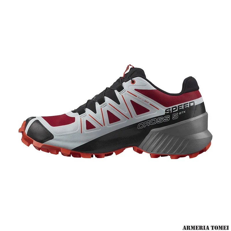 SALOMON - UOMO - SPEEDCROSS 5 GTX Chili Pepper / Pearl Blue / Cherry Tomato - immagine 5