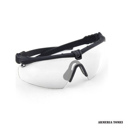 WOSPORT - OCCHIALE SHOOTING BLACK FRAME- CLEAR LENS