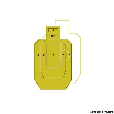 BERSAGLI IPSC METRIC 46.5x77 -CARTONCINO (50PZ)
