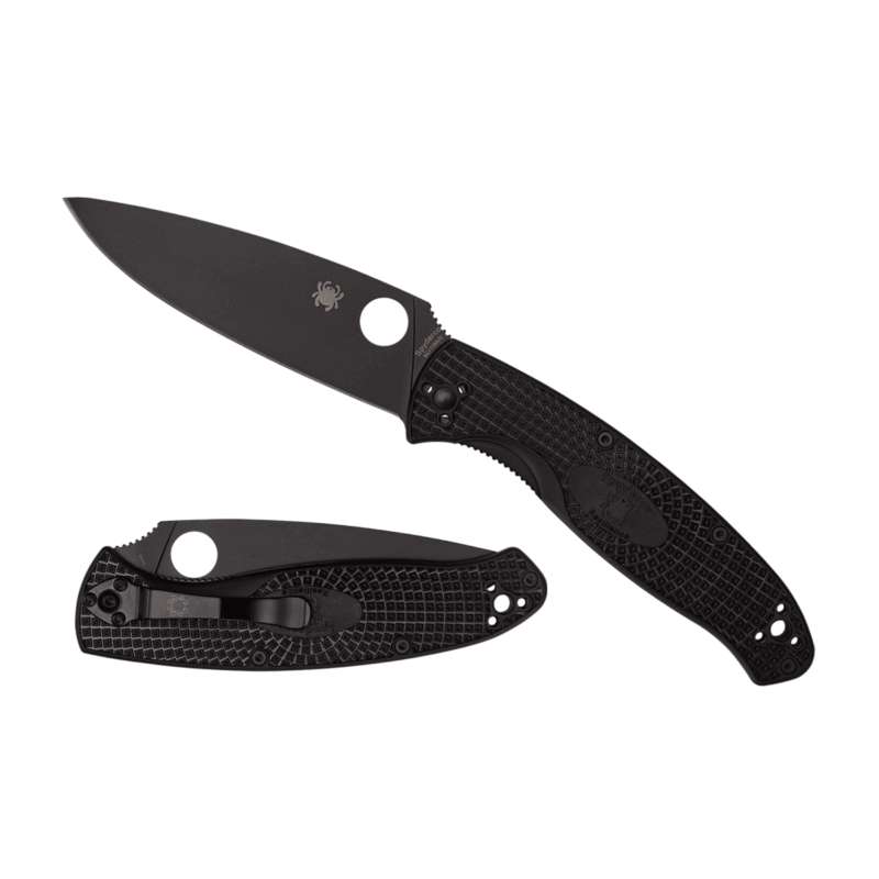 COLTELLO - SPYDERCO - RESILIENCE FRN BLACK BLADE PLAIN - immagine 2