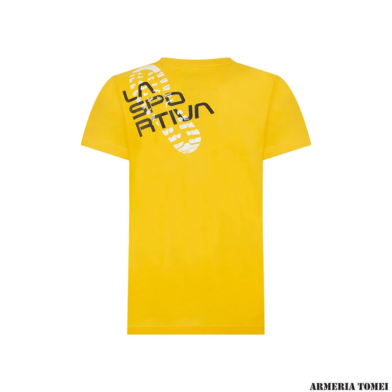 T-SHIRT - LA SPORTIVA - FOOTSTEP TEE Yellow - immagine 2