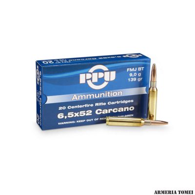 PPU PARTIZAN - 6,5x52 CARCANO FMJ BT 139gr | 9,0g