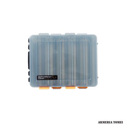 SCATOLA - SAVAGE GEAR - LUREBOX 2 SIDED SMOKE SHORT 20.5X17X4.8CM