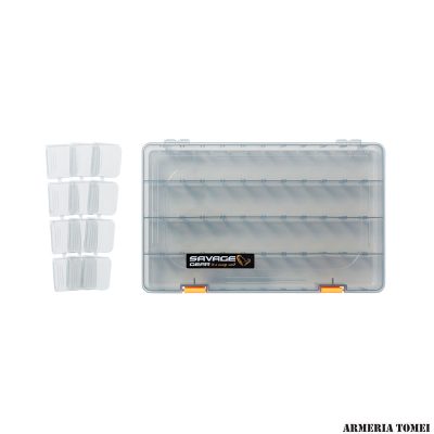 SCATOLA - SAVAGE GEAR - LUREBOX 6B DEEP SMOKE 36X22.5X8CM