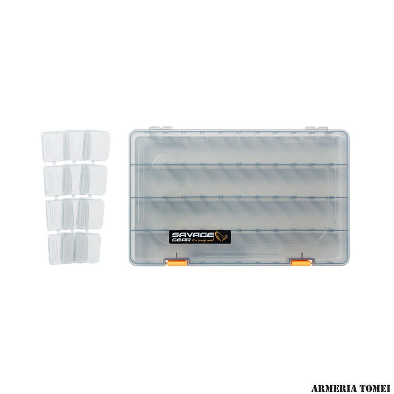 SCATOLA - SAVAGE GEAR - LUREBOX 6B DEEP SMOKE 36X22.5X8CM