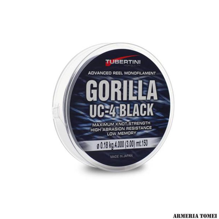Tubertini Gorilla UC-4 Black – Filo Da Pesca In Nylon 1000 M, Per Spinning, Surfcasting E Carpfishing - 3