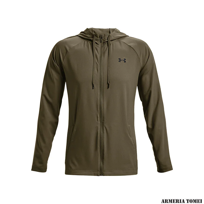 UNDER ARMOUR - UOMO - WOVEN PERFORATED WINDBREAKER Tent / Black - 361