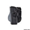 WOSPORT - FONDINA RIGIDA ESTRAZIONE RAPIDA PER MANCINI SERIE GLOCK NERA
