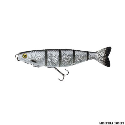 FOX RAGE - ULTRA UV PRO SHAD JOINTED LOADED SOFTBAITS 18cm (7") 52g 1/0 34kg Silver Bleak